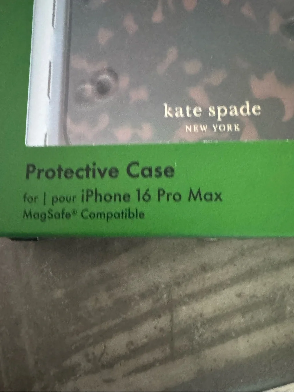 kate ♠️ spade Leopard Print iPhone 16 pro max protective Case - Black & Brown
